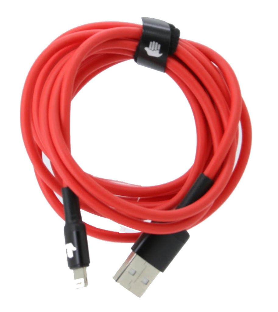 Iphone USB cable  2.0 withn red with black connectors