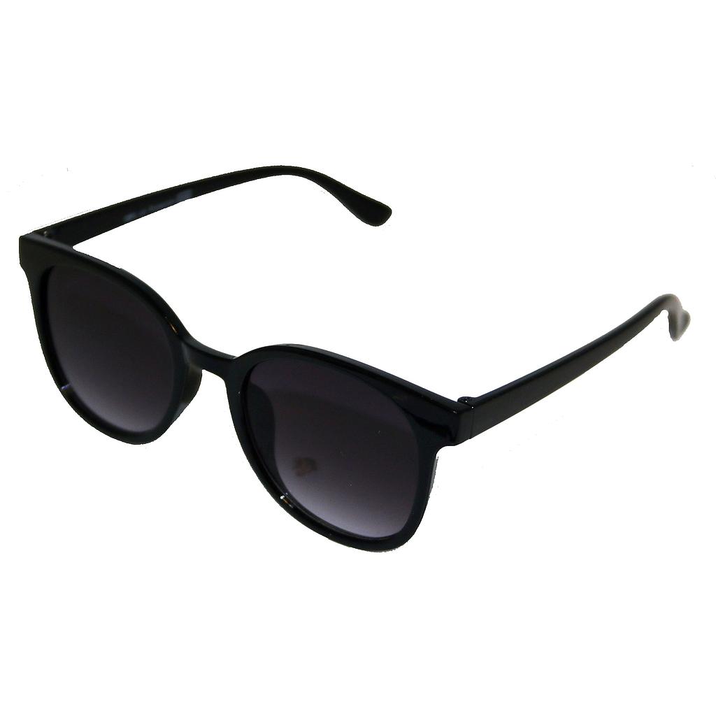 Women's sunglasses glossy black frame with black lenses