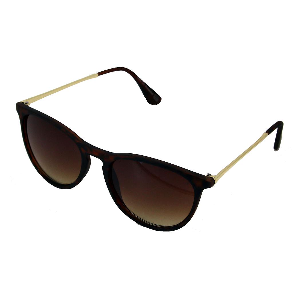 Women's sunglasses matte leopard with graduated brown lenses