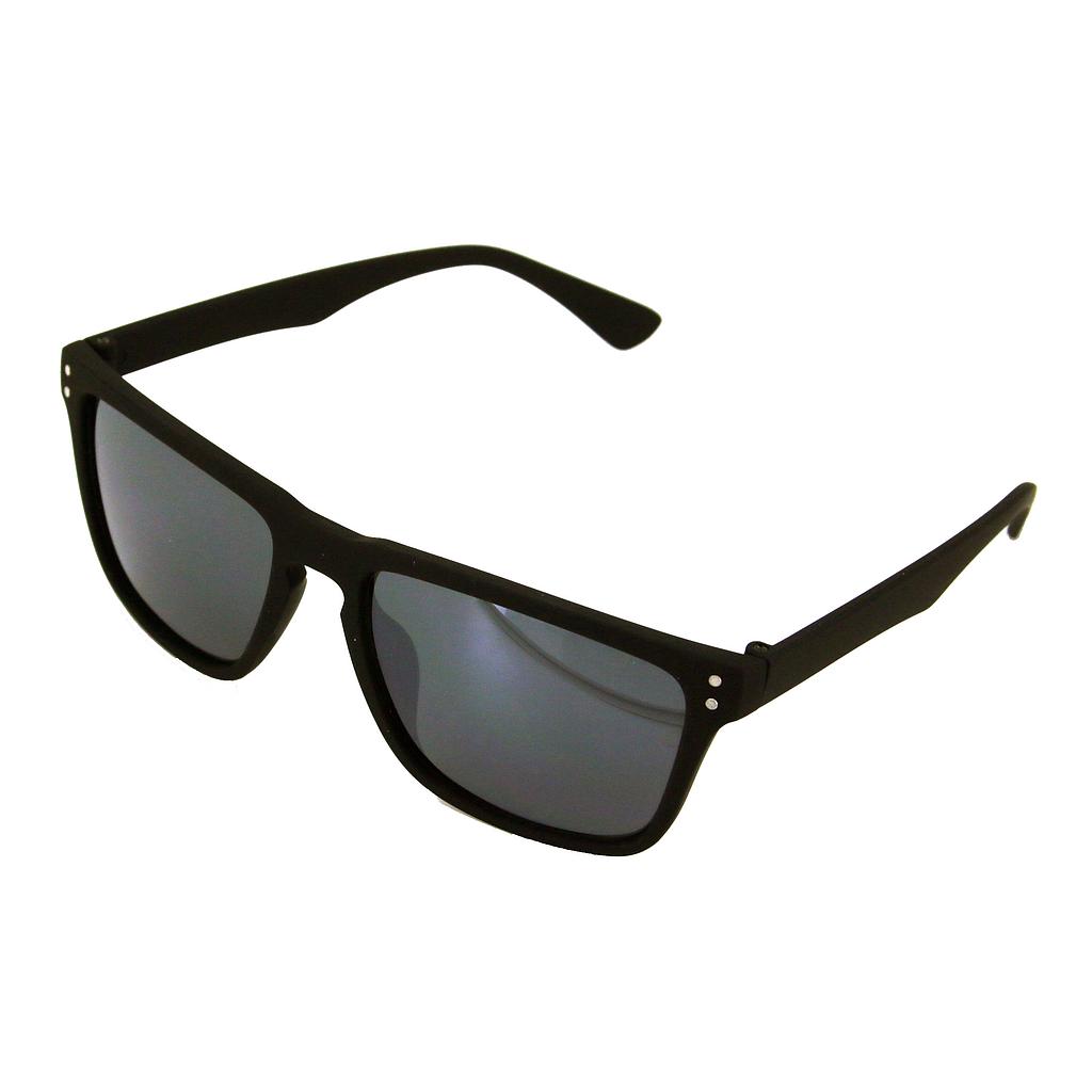 Men's sunglasses matte black with black lenses