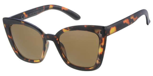 Børne Solbrille brun leopard , brune glas