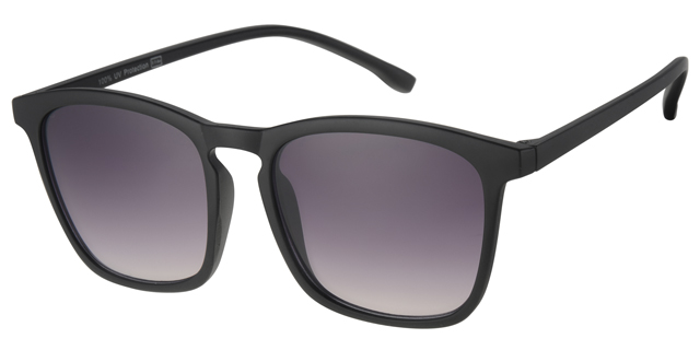 Sunglass matt black with gradient black lenses