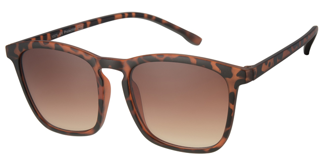 Sunglass brown demi with gradient brown lenses