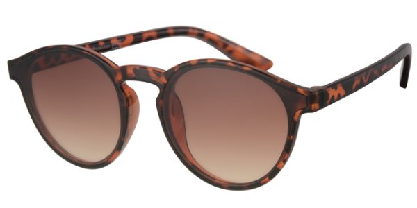 Sunglass brown demi with gradient brown lenses