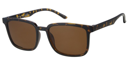 Sunglass yellow demi with brown lenses