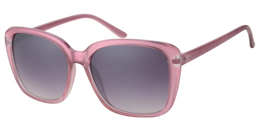 Solbrille transperant ydre - perle pink indre med graduerede sorte glas