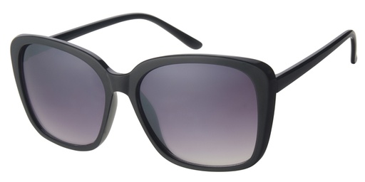 Sunglass black with gradient black lenses