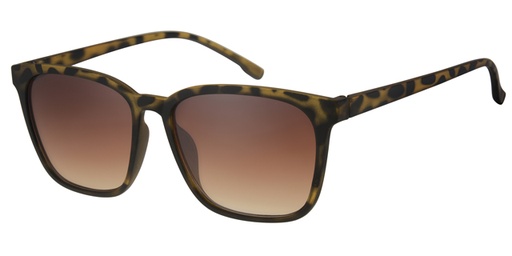 Sunglass yellow demi rubber touch with gradient brown lenses