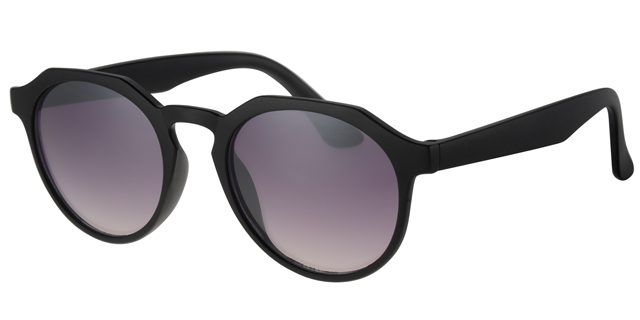 Sunglass matt black with gradient black lenses