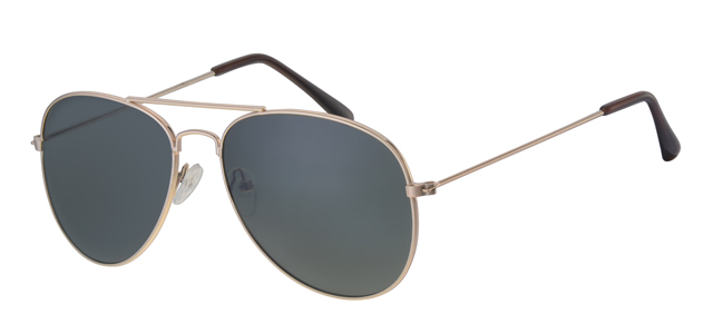 Sunglass classical golden avialtor with green lenses