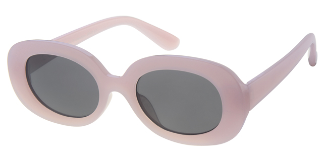 Childrens sunglass milky pink with solid black lenses