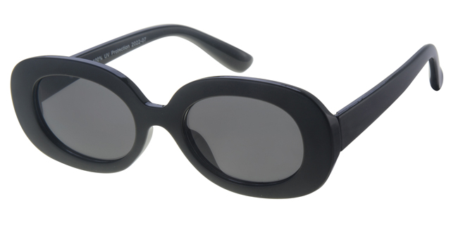 Childrens sunglass shiny black with black lenses