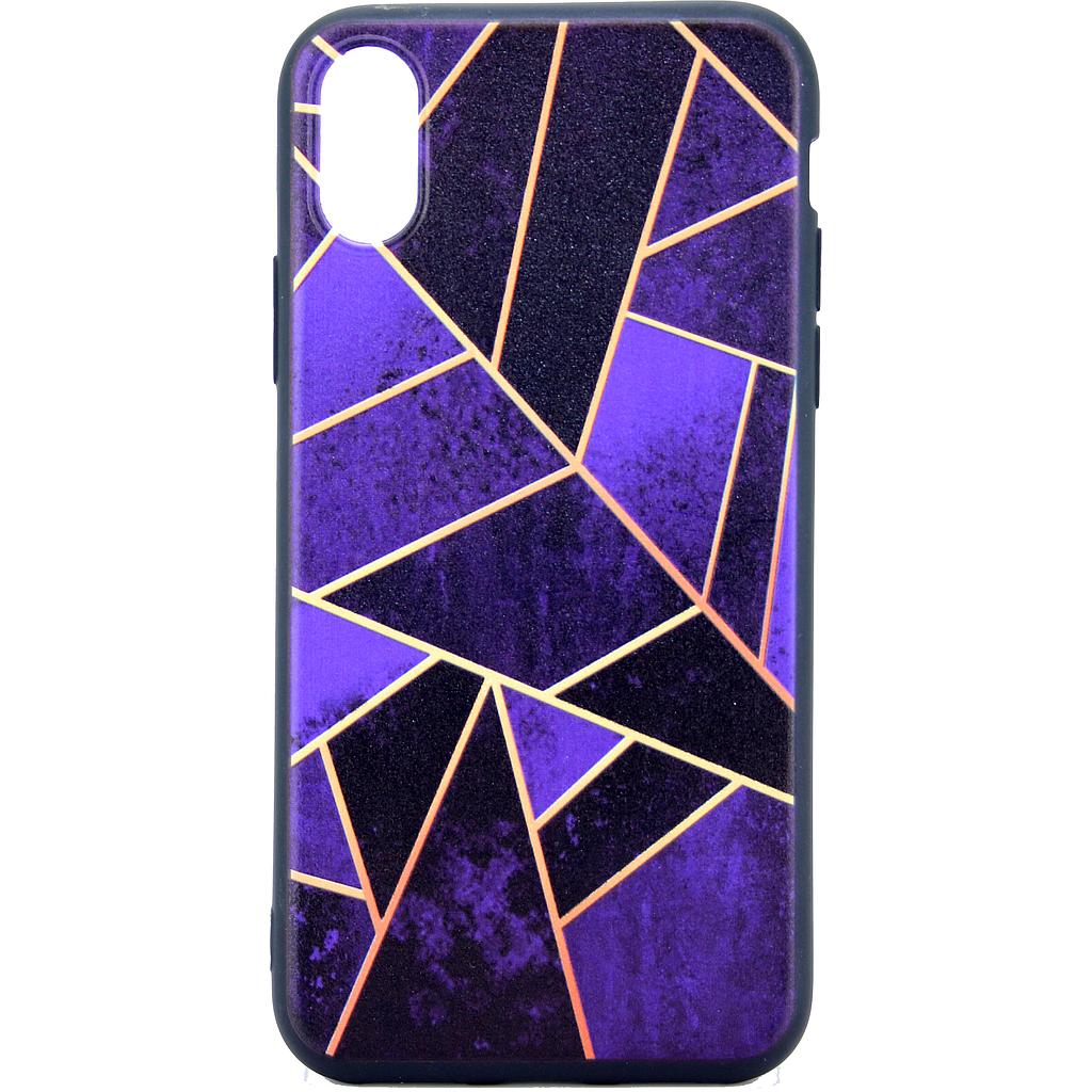 IPHONE 10-10S BAGCOVER LILLA MOSAIK