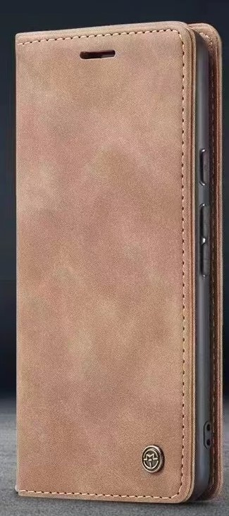 IPHONE SE- 7/8 MAT LYS BRUN VINTAGE LOOK FLIP COVER