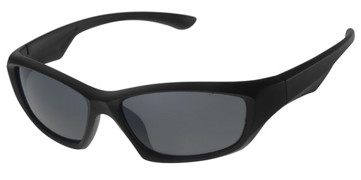 [505100-22008] Childrens sunglass black sport with solid smoke lenses