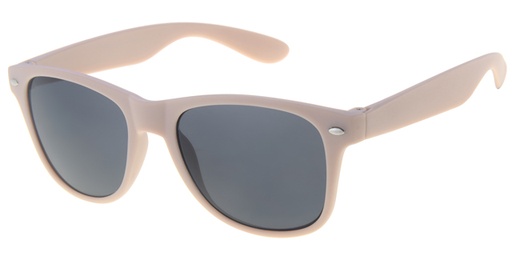 [505149-24024] Børne Solbrille biege wayfarer med sorte glas