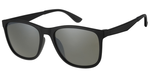 [404341-40423] Sunglass matt black with green lenses