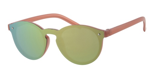 [505174-14013] Børne Solbrille mat pink med sølv dekoration sorte glas med pink coating