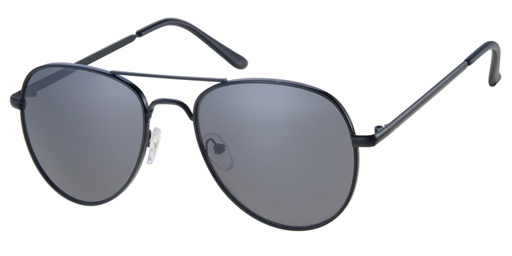 [404389-10331] Sunglass matt black frame with solid black lenses