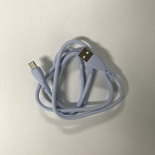 [805701] USB C til USB A kabel 1.0 m lilla gummi udseende