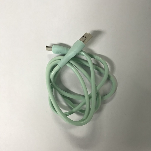 [805702] USB C til USB A kabel 1.0 m smaragd grøn gummi udseende 