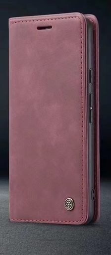 [814021] IPHONE 11 PRO LÆDER FLIPCOVER VINTAGE MAT RØD