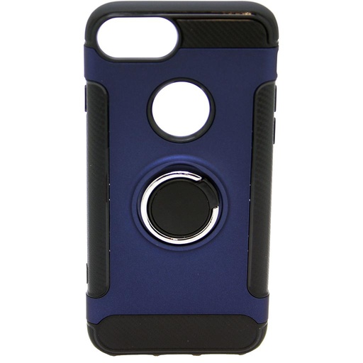 [812025] IPHONE 7/8/SE Navy bagcover med finger ring